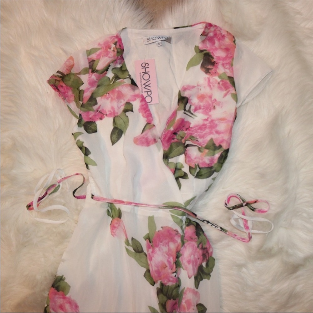 Floral Maxi Wrap Dress